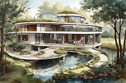 Projekt Luxus-Villa Öko